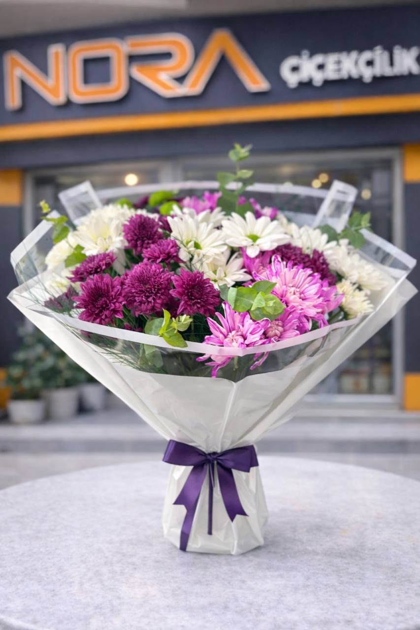 aksaray_cicek_siparisi Karışık Papatya Buketi - Görsel 1