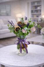 Cam Vazoda Lila Güller - Görsel 2