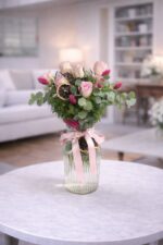 Cam Vazoda Pembe Güller - Görsel 2